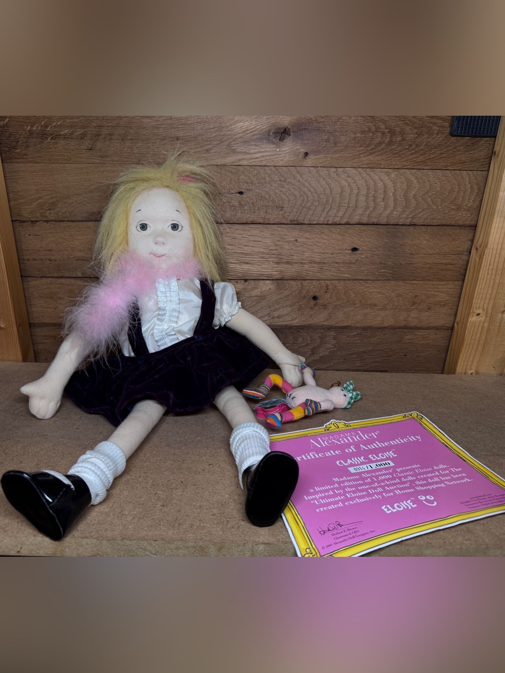 Madame Alexander Eloise with Sabine Doll with Certificate